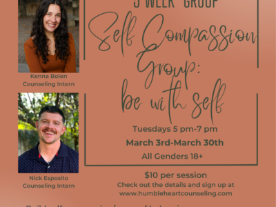 Self-Compassion Group; Be with self